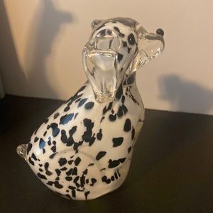 Vintage Dalmatian Art Glass